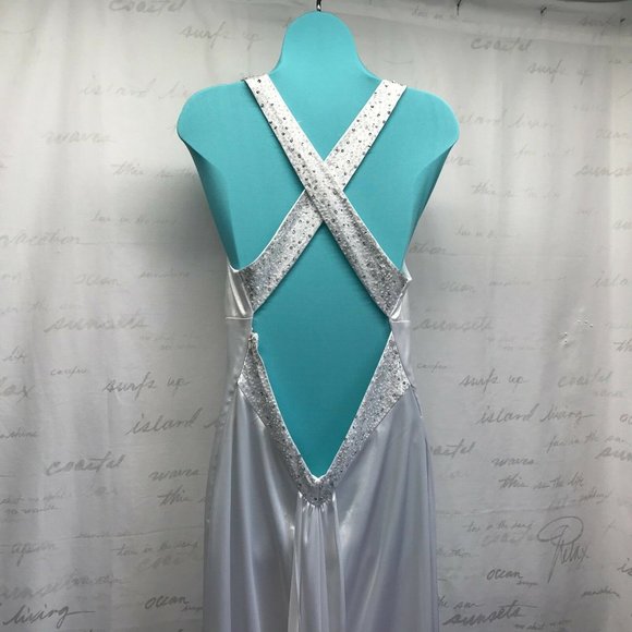 Dusk Collection By Sheila Yen Size 10 Formal White - Picture 5 of 8